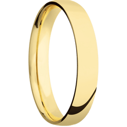 14K Yellow Gold + Polish Finish