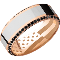 14K Rose Gold + Polish , Polish Finish