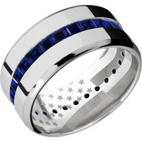 18K White Gold + Polish , Polish Finish