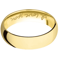 10K Yellow Gold + Polish Finish
