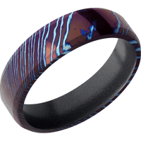 Titanium Damascus + Polish , Polish Finish + Dark Grey