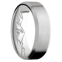 10K White Gold + Satin , Bead Finish