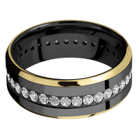 Zirconium + Polish , Satin Finish