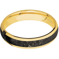 18K Yellow Gold + Polish Finish