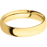 14K Yellow Gold + Polish Finish
