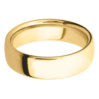 14K Yellow Gold + Polish Finish