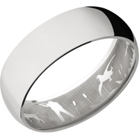 14K White Gold + Polish Finish