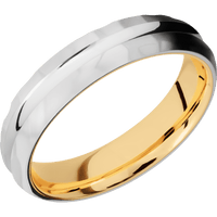 Platinum + Polish , Rockpolish Finish + 18K Yellow Gold