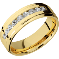 14K Yellow Gold + Polish , Polish Finish