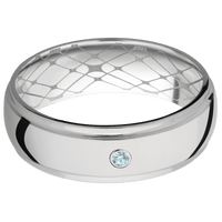 18K White Gold + Polish , Polish Finish