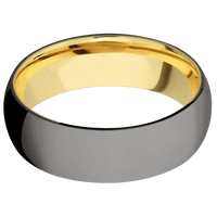 Tantalum Noir + Polish Finish + 14K Yellow Gold