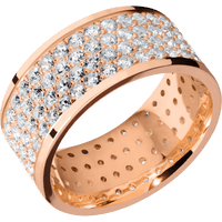 18K Rose Gold + Polish Finish