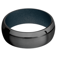 Zirconium + Satin , Polish Finish + Blue Titanium