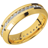 18K Yellow Gold + Polish , Polish Finish