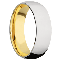 Cobalt Chrome + Polish Finish + 18K Yellow Gold