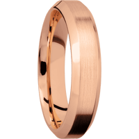 14K Rose Gold + Satin , Polish Finish