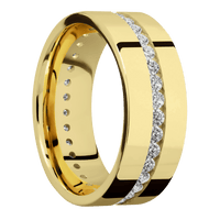 14K Yellow Gold + Polish Finish
