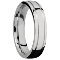 14K White Gold + Polish , Polish Finish + Palladium Silver