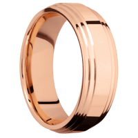 14K Rose Gold + Polish , Polish Finish