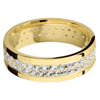 18K Yellow Gold + Polish Finish