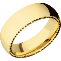 14K Yellow Gold + Polish Finish