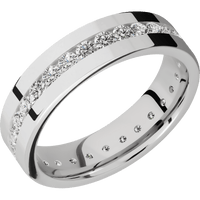14K White Gold + Polish Finish
