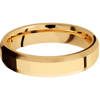 22K Yellow Gold + Polish , Satin Finish + 18K Yellow Gold