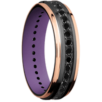 Zirconium + Bead , Polish Finish + Wild Purple