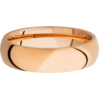 14K Rose Gold + Polish Finish