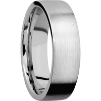 14K White Gold + Satin Finish