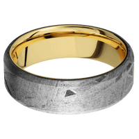 Meteorite + None Finish + 14K Yellow Gold