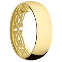 14K Yellow Gold + Polish Finish