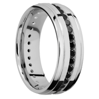 14K White Gold + Polish , Polish Finish