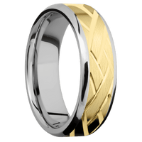 14K White Gold + Polish , Polish Finish