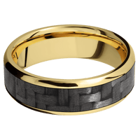 14K Yellow Gold + Polish , Polish Finish