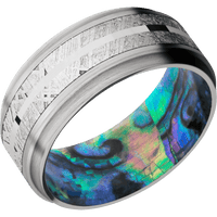 Titanium + Satin , Satin Finish + Abalone