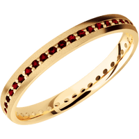 14K Yellow Gold + Sand Finish