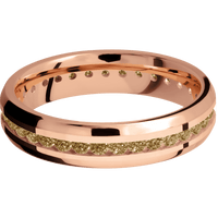 18K Rose Gold + Polish , Polish Finish