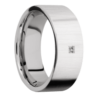 14K White Gold + Crosssatin Finish