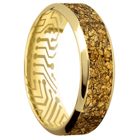 14K Yellow Gold + Polish , Polish Finish