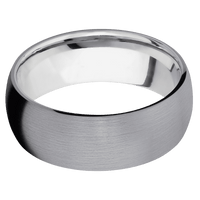 Tantalum + Satin Finish + 14K White Gold