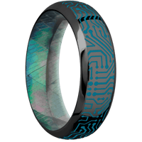 Zirconium + Polish , Polish Finish + Black Mother of Pearl