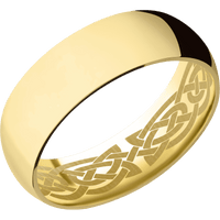 14K Yellow Gold + Polish Finish