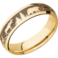 10K Yellow Gold + Polish Finish