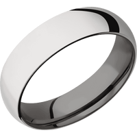 14K White Gold + Polish Finish + Tantalum Noir