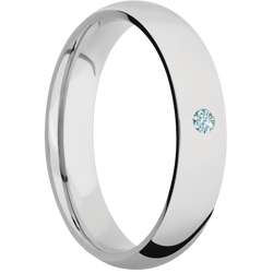14K White Gold + Polish Finish