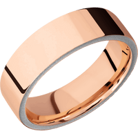 14K Rose Gold + Polish Finish