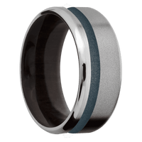 Titanium + Sand , Polish Finish + Madagascar Rose Wood