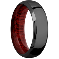 Zirconium + Polish , Polish Finish + Blood Wood