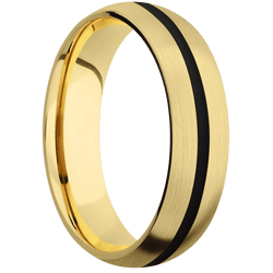 18K Yellow Gold + Satin Finish
